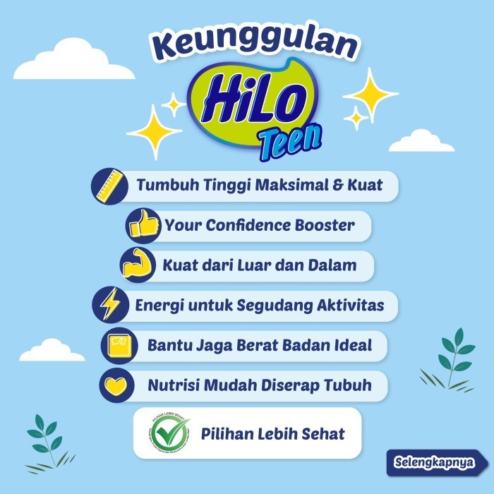 

HiLo Teen Chocolate 1000gr - Susu Tinggi Kalsium