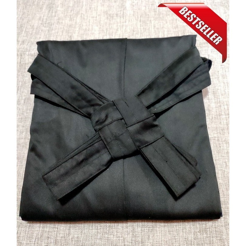 Hakama aikido hitam standard bela diri Jepang