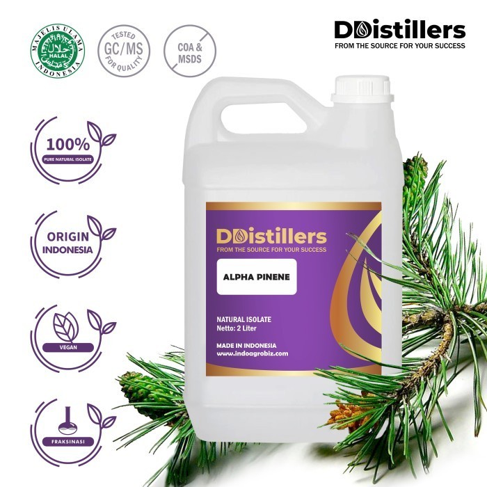 Alpha Pinene Natural Isolate Oil Murni 100%, 2L HDPE