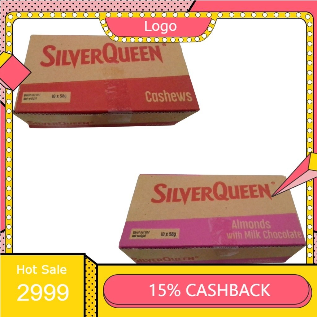 

SILVERQUEEN BOX 58gr ISI 10pcs