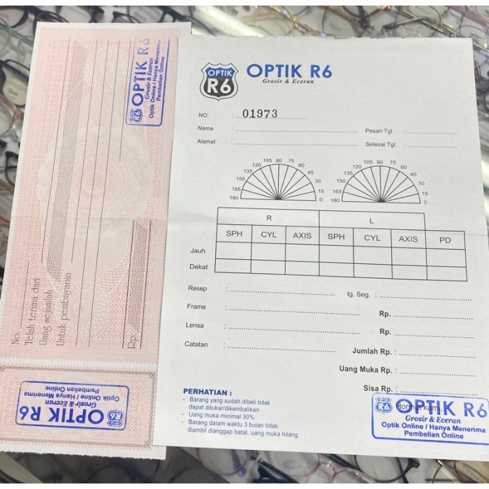 

✨LARIS✨ -Kwetansi Optik Resep Optik Rembes Kantor Nota Optik - Kosongan