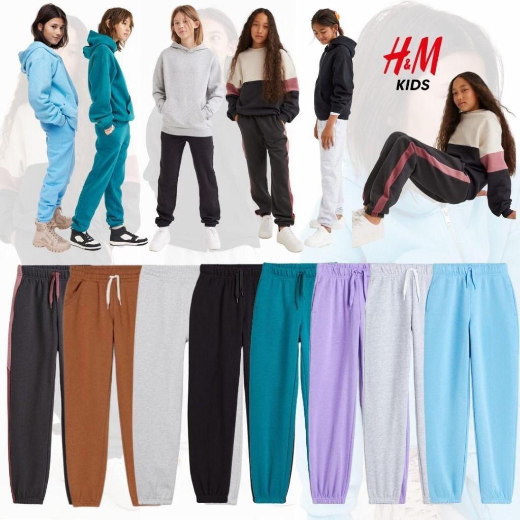 BEST SELLER ~[16656] HnM h&m Jogger  Kids Celana Panjang Anak Cewek Cowok pant junior hm remaja tang