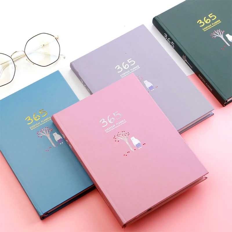 

DingDongTu Buku Diary 365 Hari Hardcover Agenda Planner Book - DDT