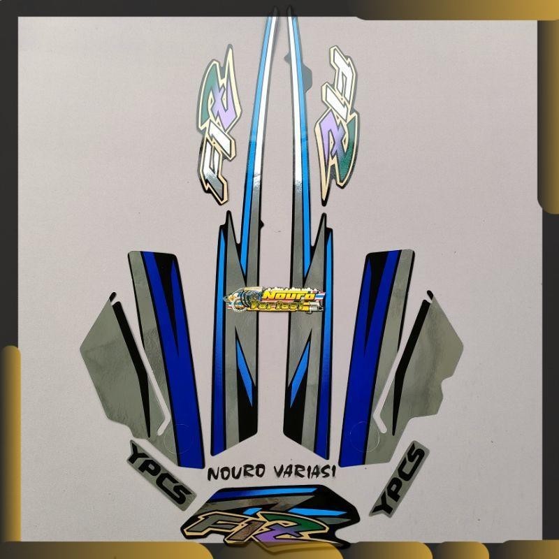 striping yamaha fizr fiz r f1 zr 1996 1997 bahan crome biru standar