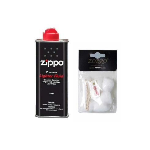 Bayar Ditempat - Kapas Zippo Original Lengkap Plus Sumbu Zippo Minyak zippo paketan korek zippo Epic