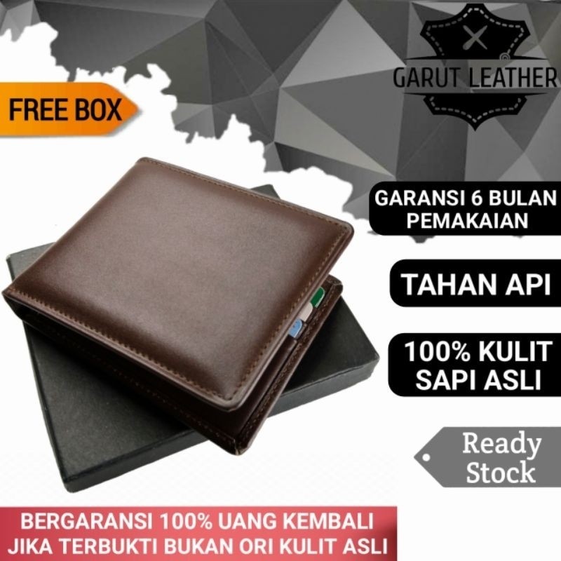 Dompet Pria Kulit Asli/Dompet Kulit Cowok/Dompet/Dompet Kulit Sapi Asli Garut