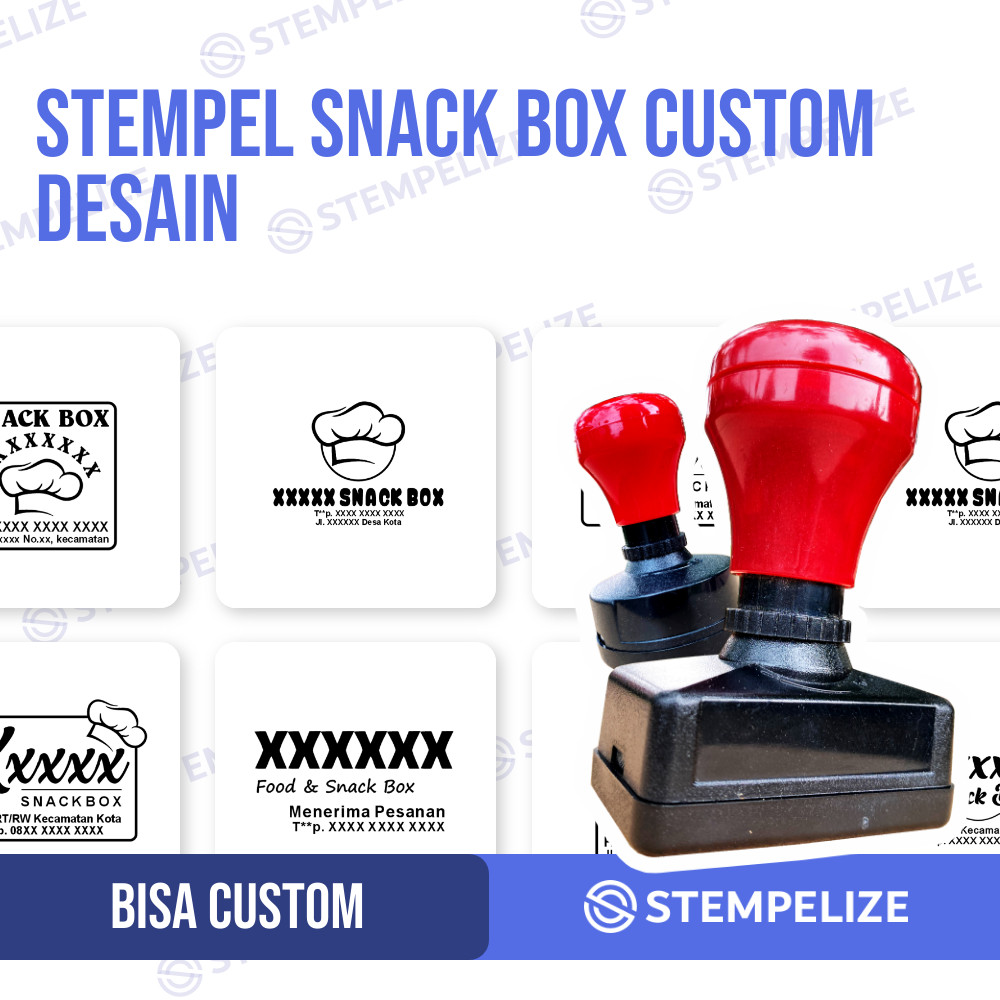 

Stempel Snack Box Custom Desain