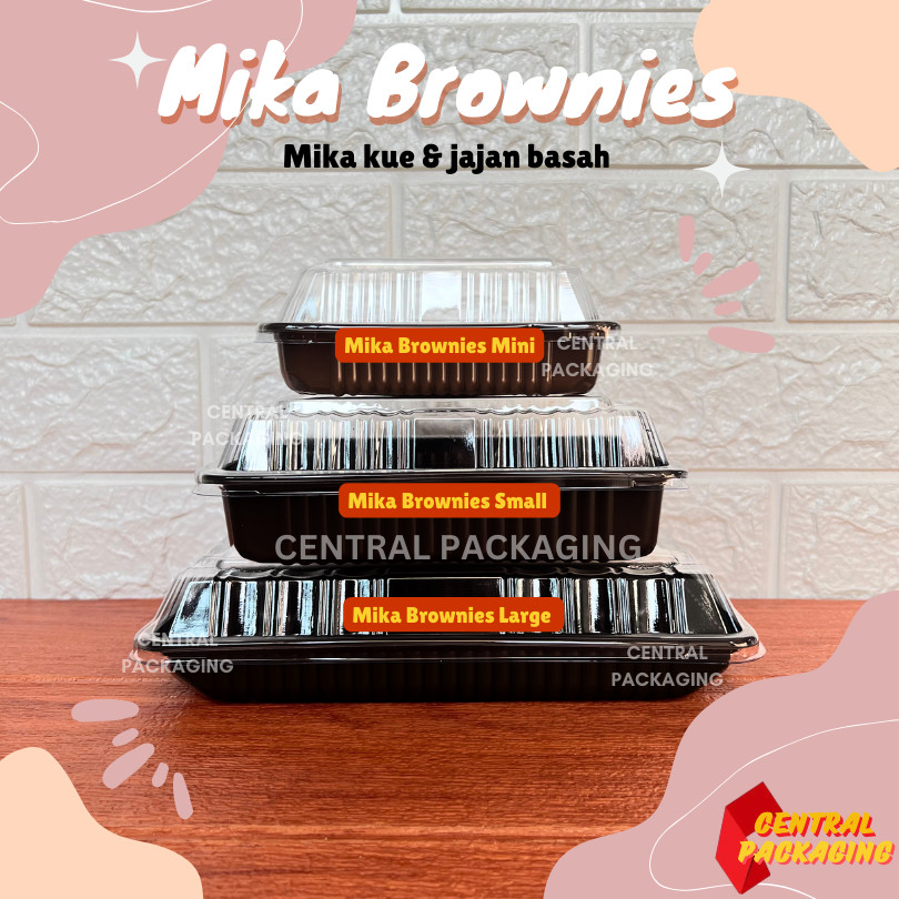 [ECER] MIKA BROWNIES MINI SMALL MEDIUM / MIKA BROWNIES ECER / MIKA JAJAN / KOTAK JAJAN MIKA / MIKA B