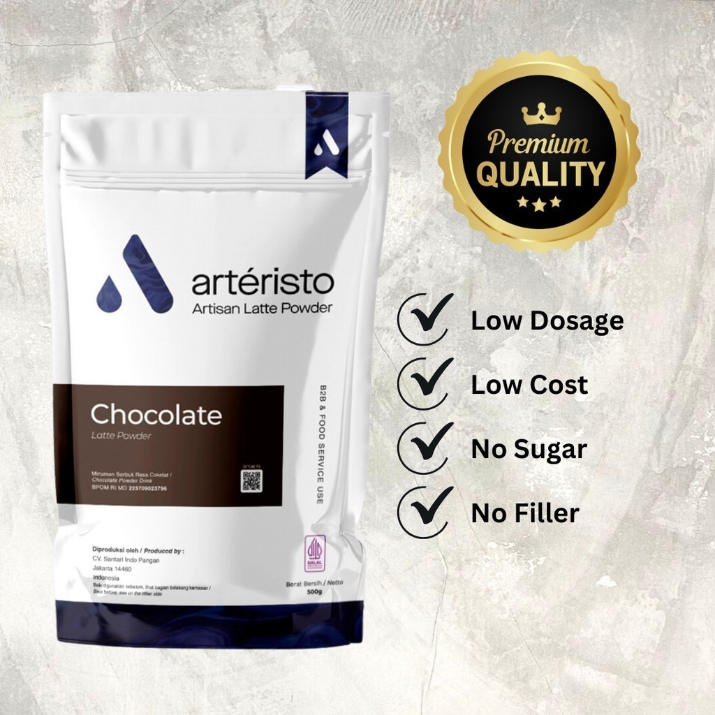 

Arteristo Chocolate Bubuk Minuman Rasa Cokelat Premium Powder Drink