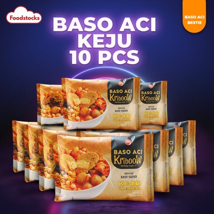 

TERMUIRAH Baso Aci Kriboow Special Keju Selera Martini/10 Pcs