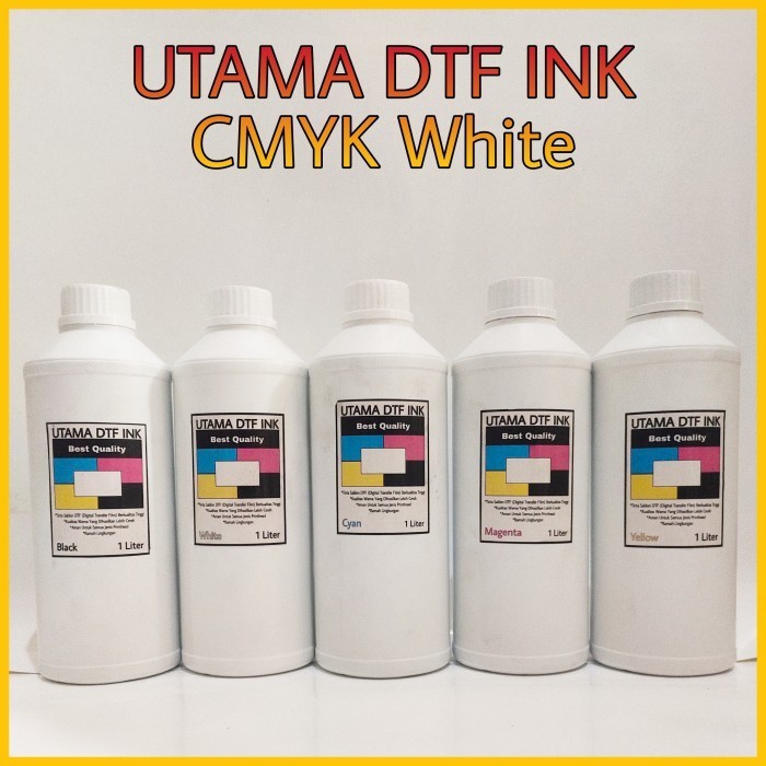 

Terbaru-ATK Tinta DTF Premium / Digital Transfer Film Ink CMYK White 1 Liter - White