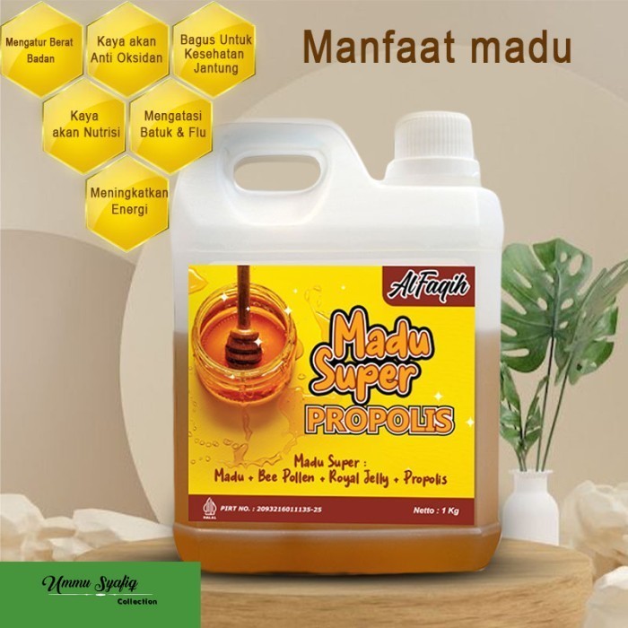 

madu alfaqih 1 kg madu super propolis ekstra royal jelly bee pollen