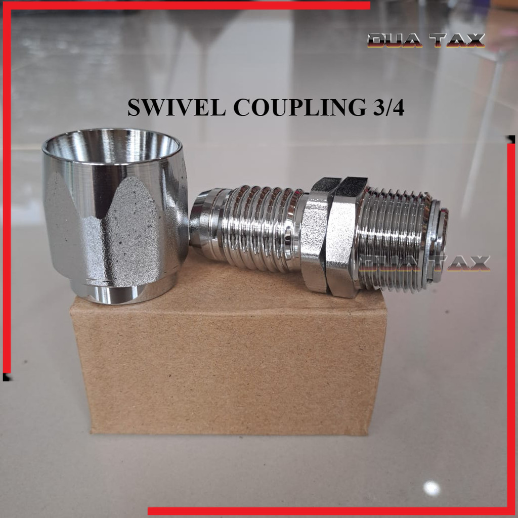 Swivel Coupling 3/4 Inchi Swipel Kopling Untuk Sambungan Selang Nozzle SPBU Pertamini Pom Mini