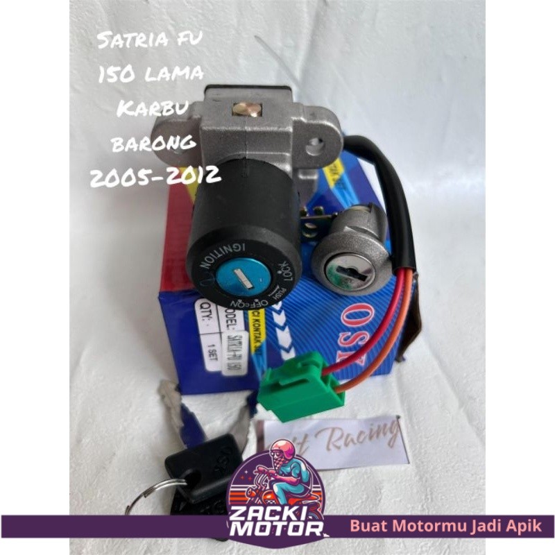 kunci kontak satria fu 150, kunci kontak assy suzuki satria fu 150 lama karbu