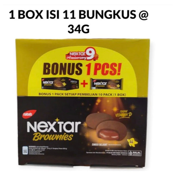 

Nabati Nextar Brownies BOX - isi 10 Bks x 34 gr