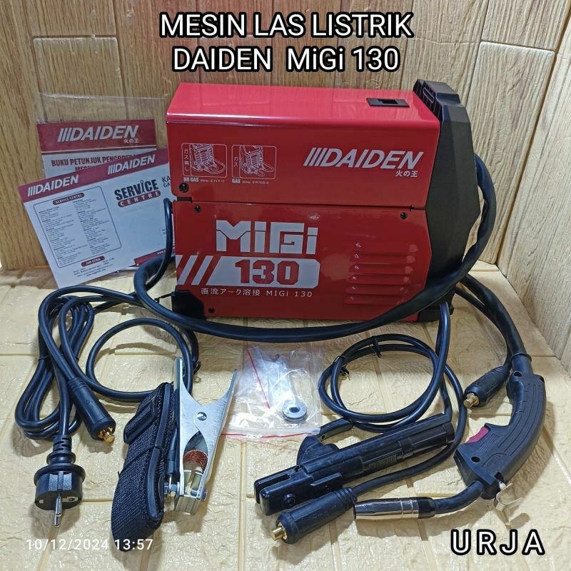 Trafo Las Listrik Mesin Las Listrik DAIDEN  MIGi 130 DC ARC WELDING TANPA HELM