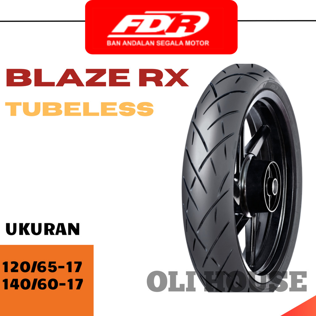 Ban Motor FDR BLAZE-RX RADIAL RING 17 120/65 140/60  Tubeless