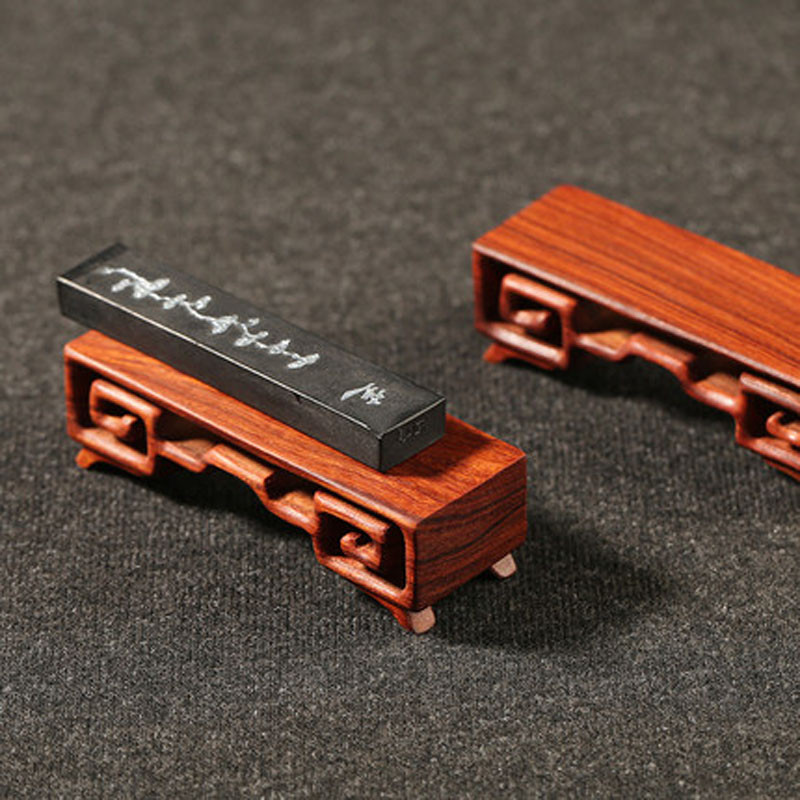 

Wooden Chinese Ink Stick Bed Wood Chinese Calligraphy Pen holder Decoration