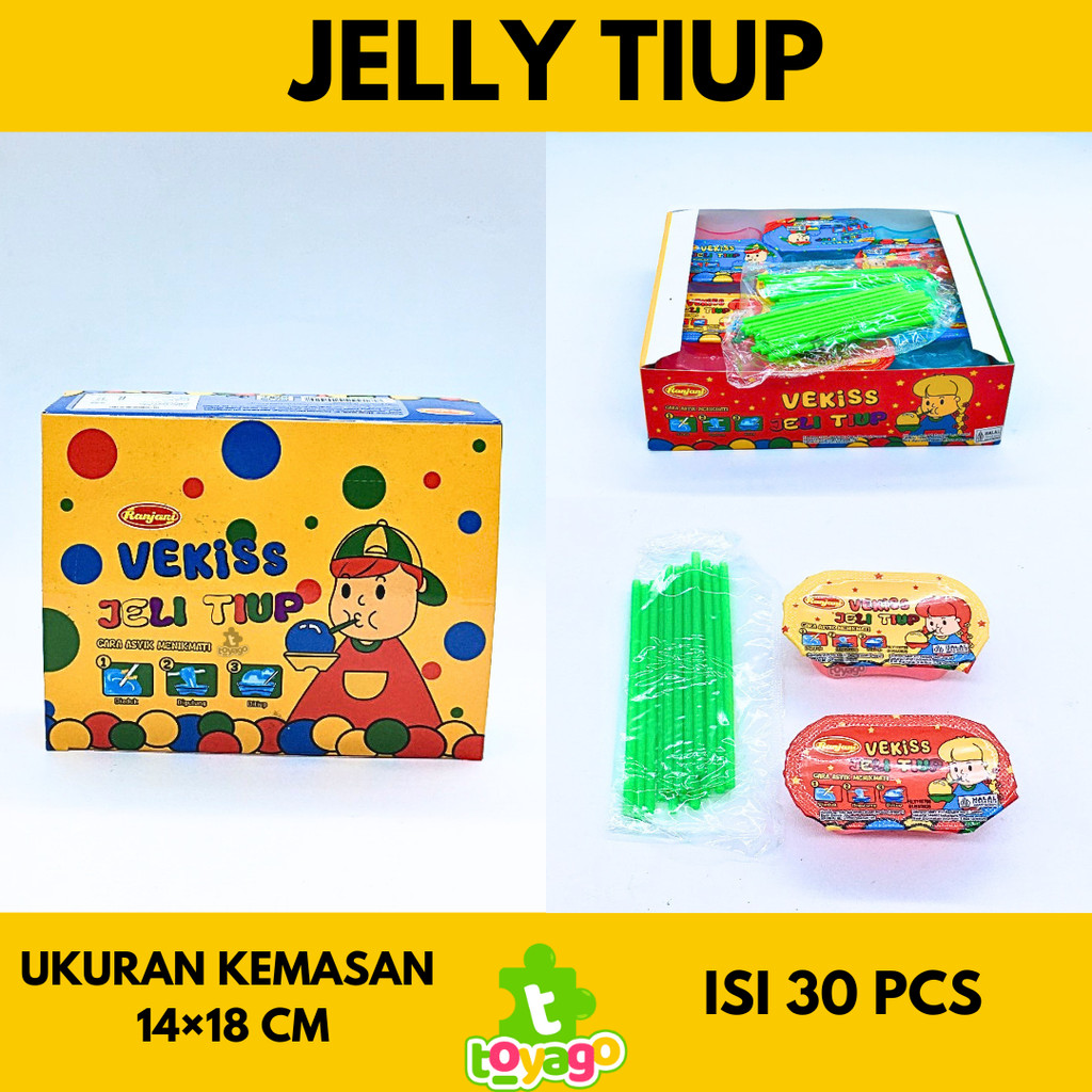 

Jeli tiup vekiss box isi 30 pcs permen grosir murah