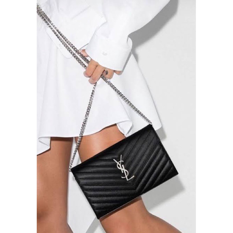 [VIP] YSL Woc 19 Cassandre Matelasse Envelope Wallet