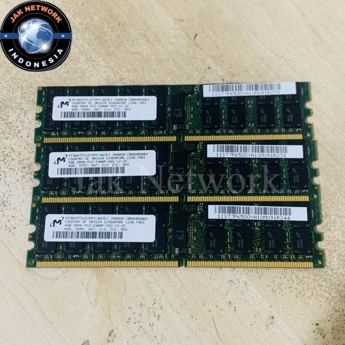 Ram Server 4GB DDR2 PC2-5300P-555 2Rx4