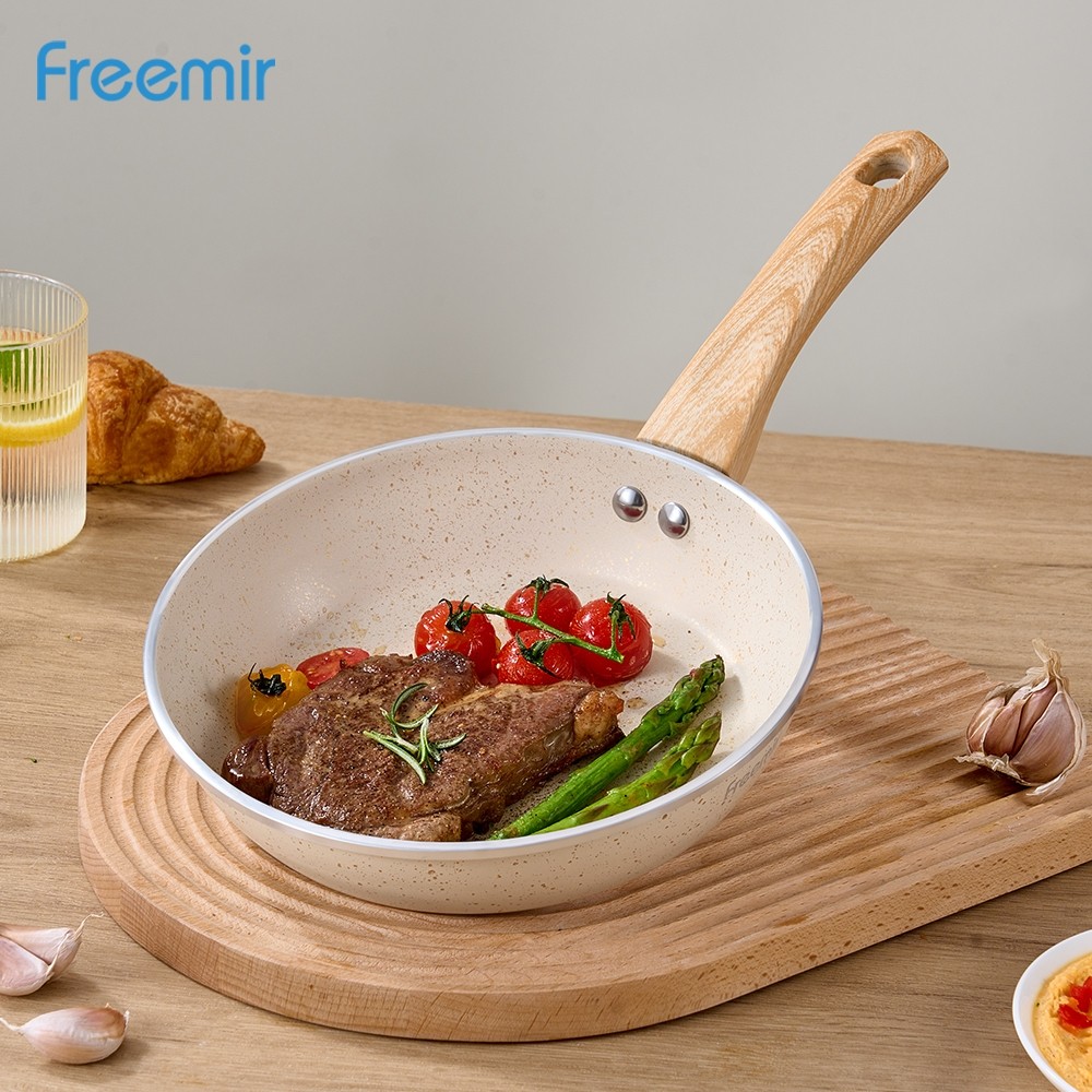 DF56TY Freemir Piring 4pcs Set Piring Snack Kecil Bahan Wheat Straw Warna Warni