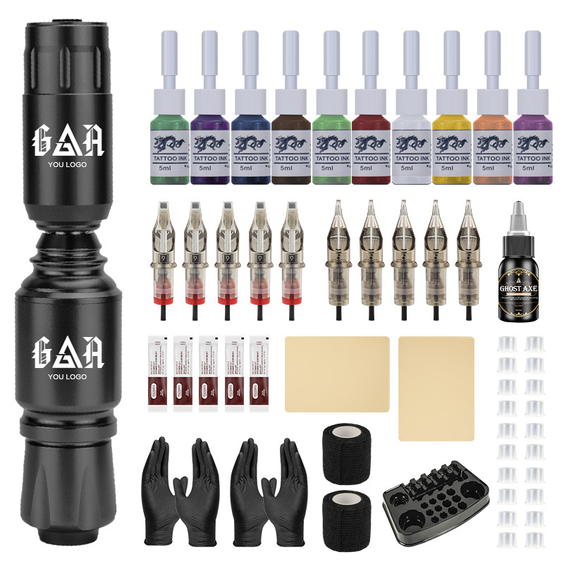 

Wireless Tattoo Machine Kits Large Capacity Wireless Battery Silence Rotary Tattoo Pen Set Beginner Permanent Makeup Machine Gun