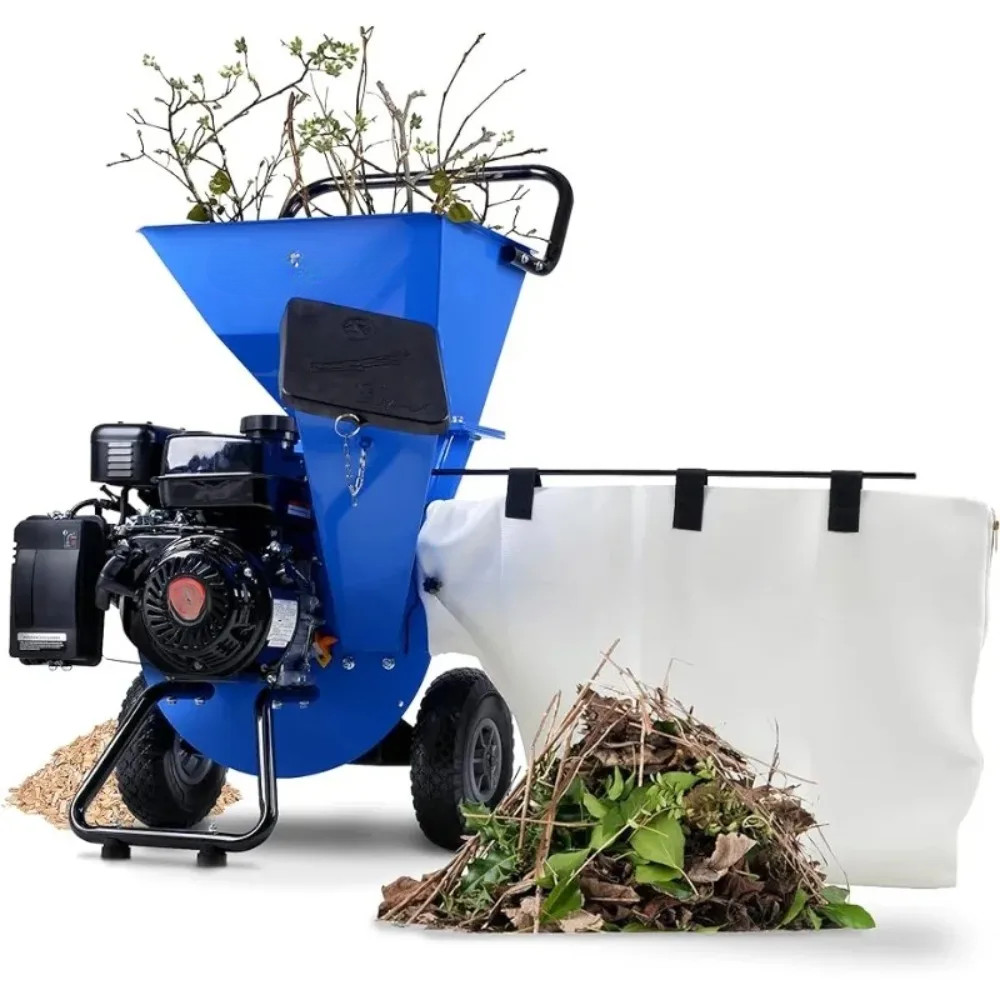 Wood Chipper Shredder Mulcher Super Heavy Duty 7HP 3 in 1 Multi-Function 3" Inch Max Capacity for fo