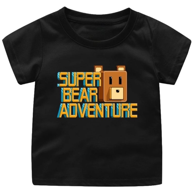 Baju Kaos Atasan Game SUPER BEAR ADVENTURE