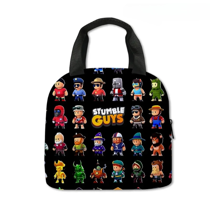 Gifts Stumble Guys Crash Party Lunch Bag Elementary School Student Handheld Ice Bag Kids Kawaii Cart