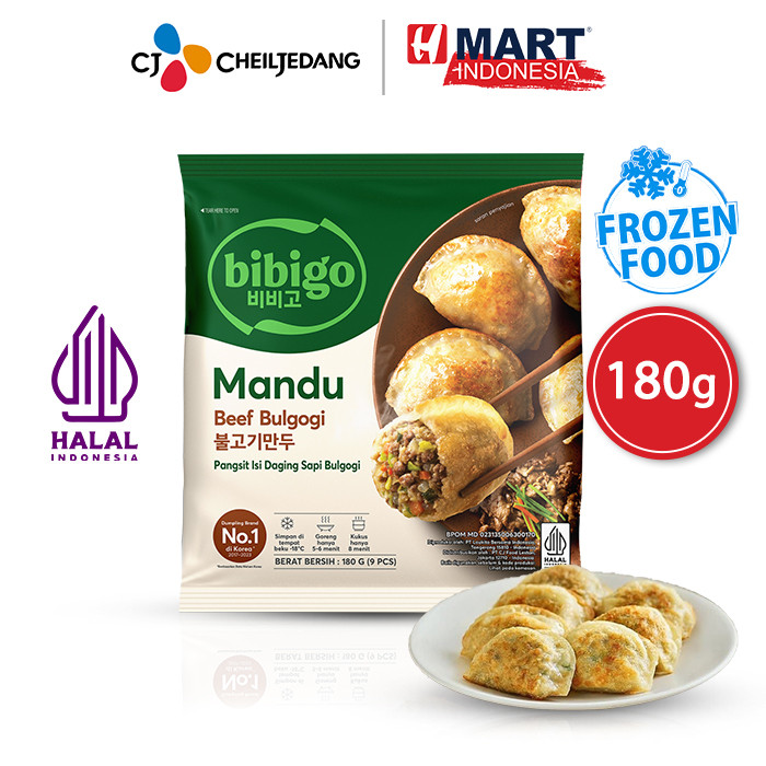 

CJ BIBIGO Mandu Beef Bulgogi - Pangsit isi Daging Sapi Bulgogi 180g