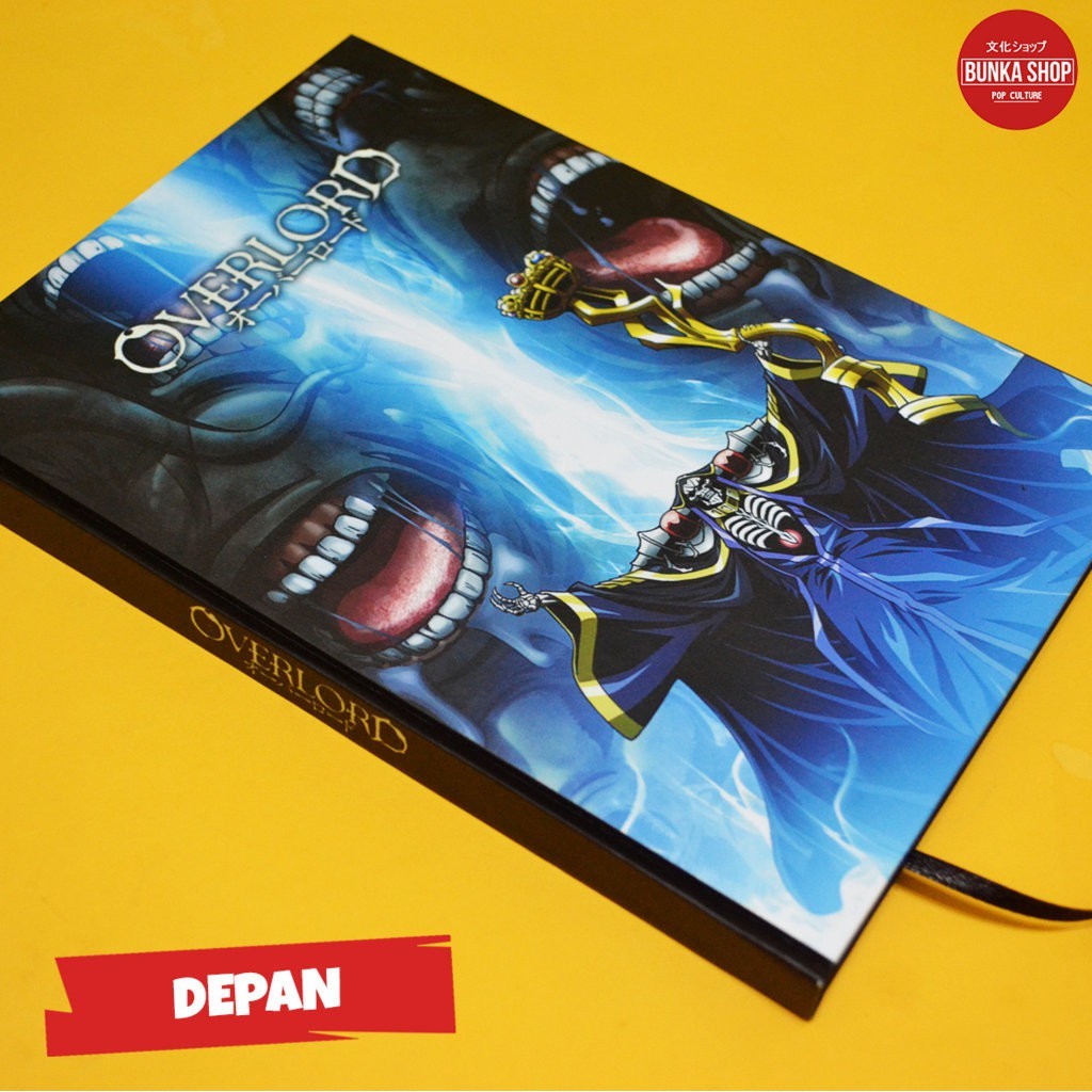 

Note Book Hardcover Anime Overlord Ainz ooal Gown Ukuran A5 Agenda Jurnal Planner Gift Couple