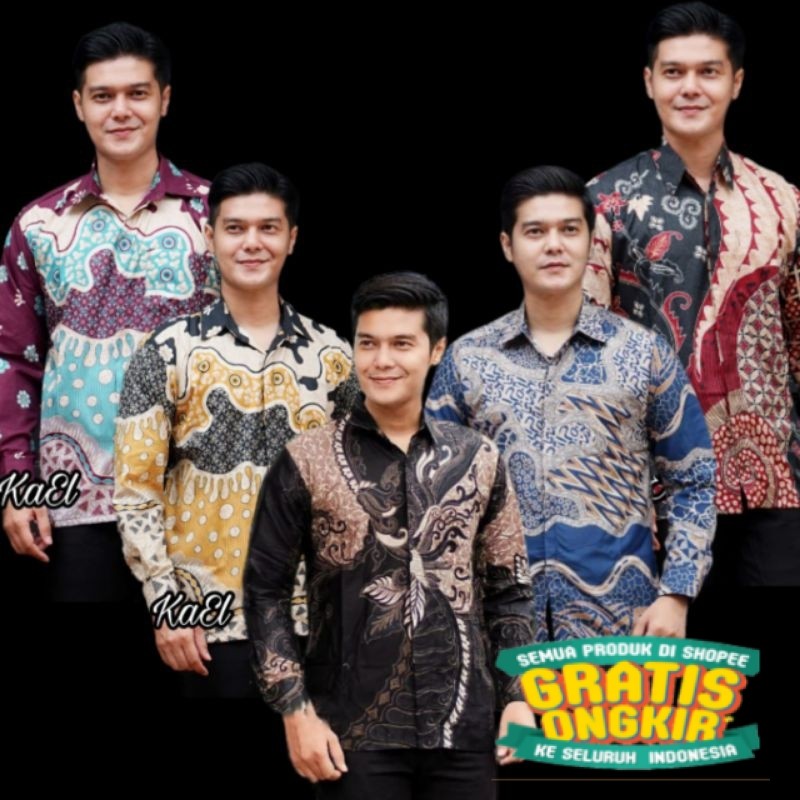 KEMEJA BATIK PRIA LENGAN PANJANG MOTIF KUBIS, CAP SENO, MAHESA, SEMARANGAN, WOLAK WALIK,JARING MONIK