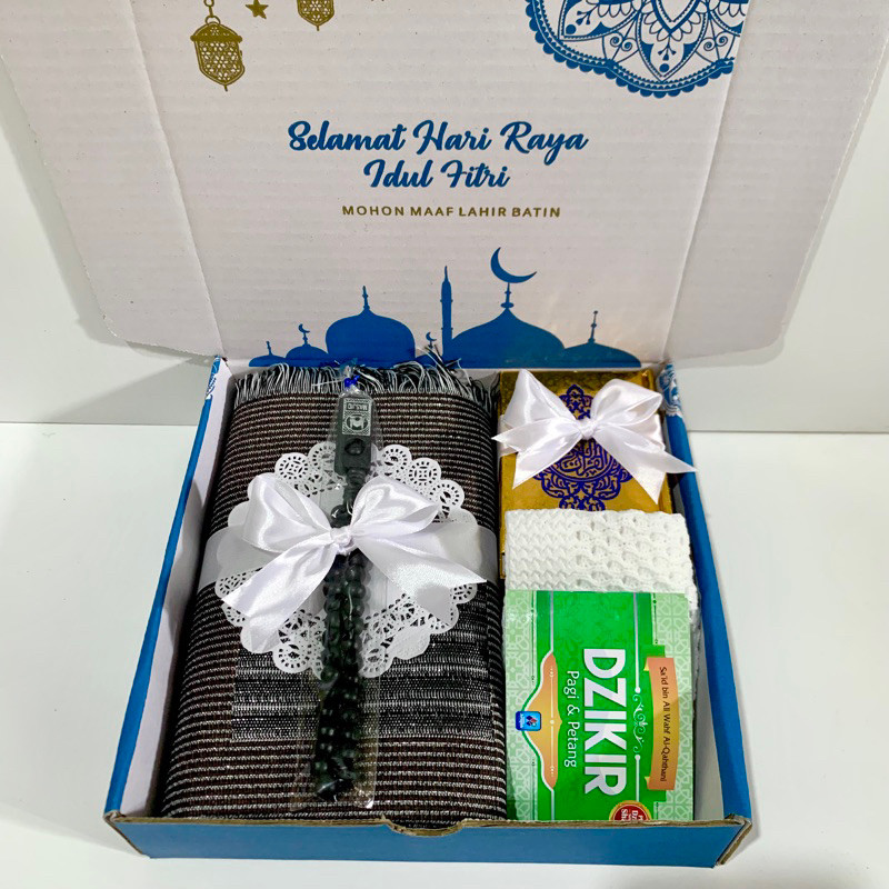 

Hampers Giftbox Hari Raya Idul Fitri/Parsel Lebaran/Hampers Ramadhan/Hampers Sajadah Alat Sholat Cowok/Kado Hampers Ulang Tahun Wisuda Wedding Anniversarry/ COD lebaran ramadhan