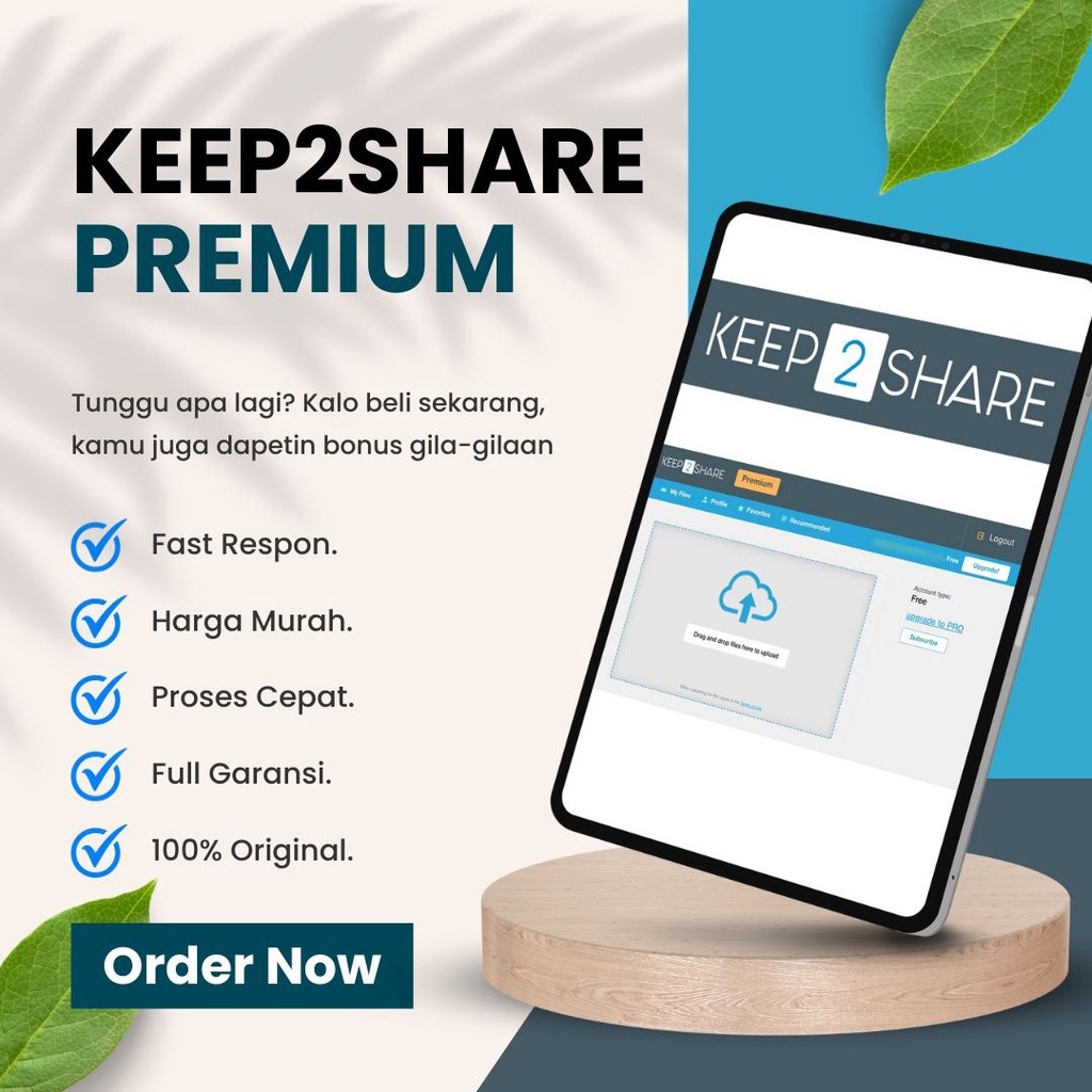 Keep2Share Premium Pro Murah & Bergaransi
