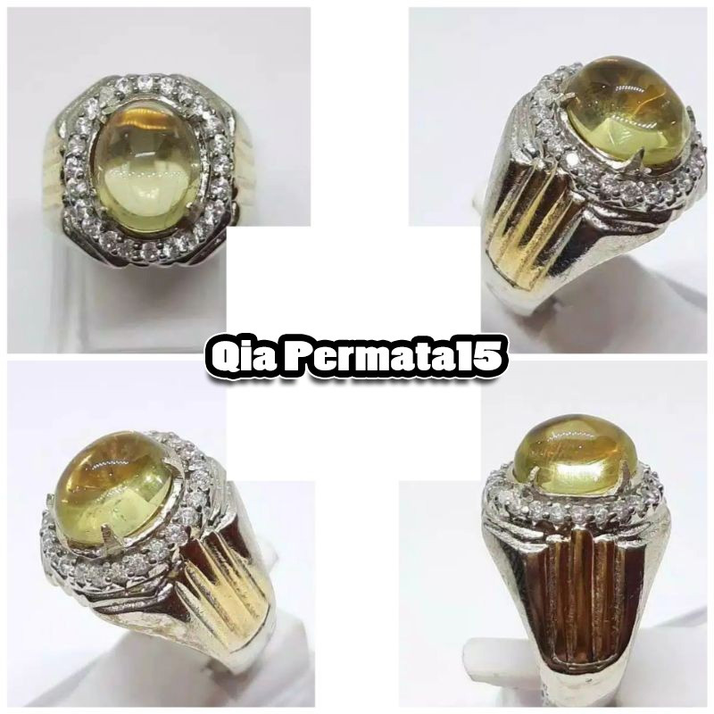 Natural permata lemon citrine