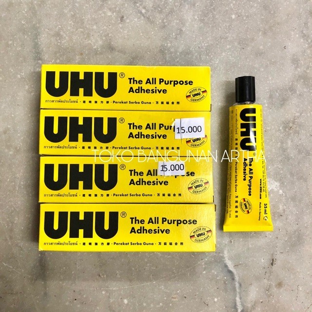 

Lem UHU Perekat Serbaguna Multi Purpose Adhesive 35 Ml
