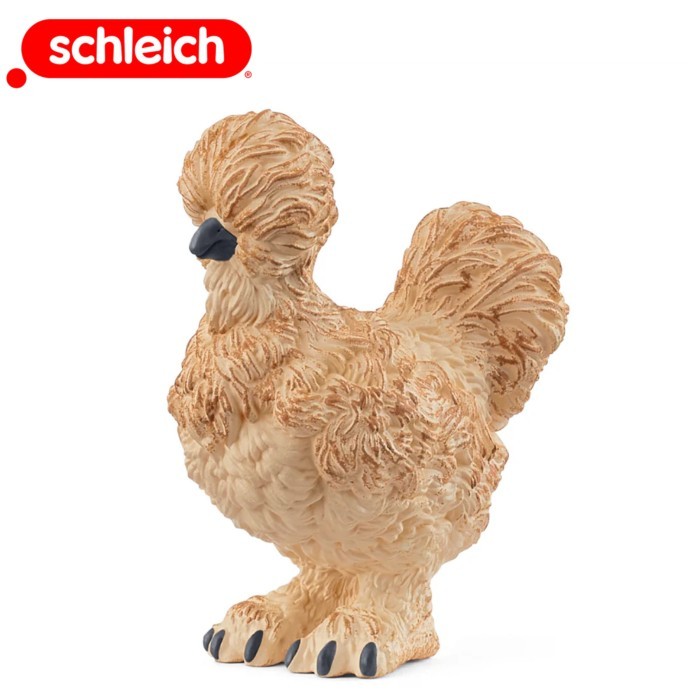 Figure Sch Leich Silkie Chicken 14891 Ayam Kapas Mainan Figure Binatang Miniature Hewan Animal Figur