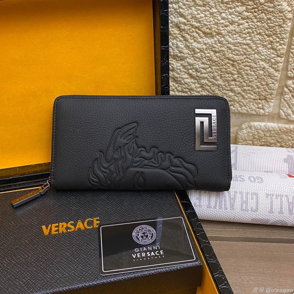 Versace Long Clip Men Long Wallet Zipper Wallet Clutch Bag Clutch Bag