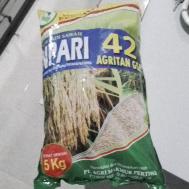 Benih Padi Unggul PERTIWI Inpari 42 Agritan GSR berat bersih 5kg #ACS