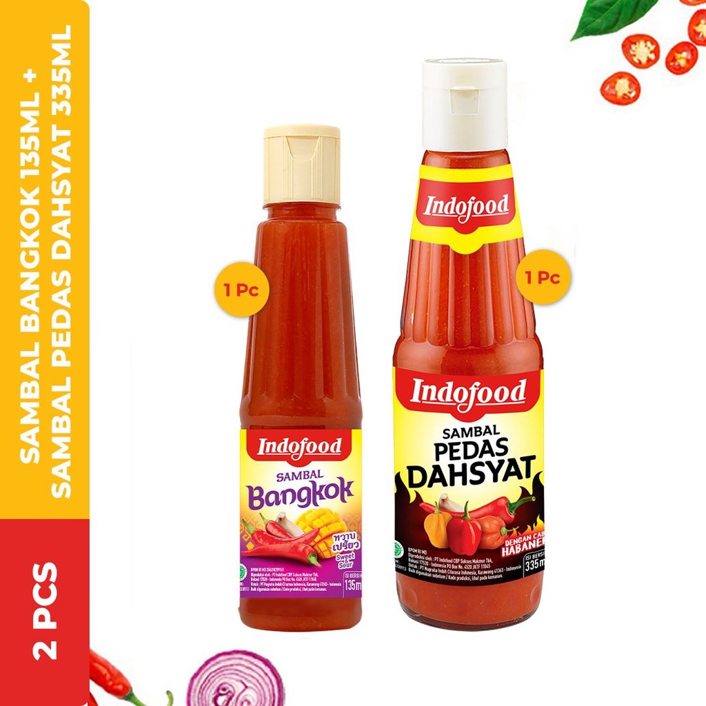 

1 Pcs Sambal Bangkok 135ml + 1 Pcs Sambal Pedas Dahsyat 335ml