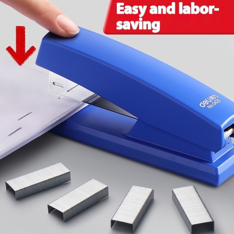 

Classic Stapling Tools Labor-Saving Stapler Portable Metal Staplers For Desk Papers Blue/Black Stapling Machine Hand Tools