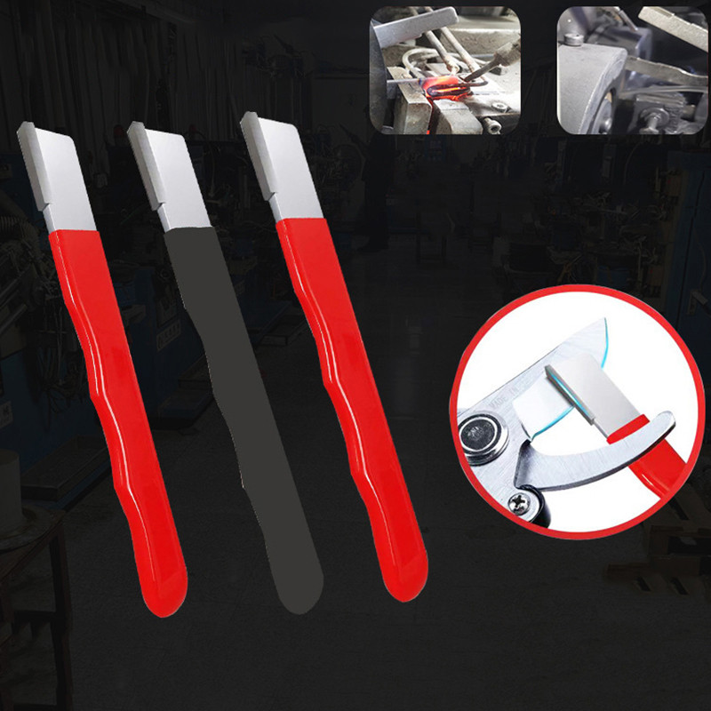 

1Pc Garden Tool Sharpener Hard Alloy Steel Sharpener Handheld Quick Pocket Sharpener Tool For Gardening Pruners