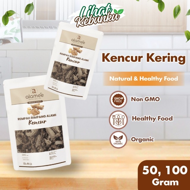 

ALAMEE Kencur Kering Dried Spice Galangal Rempah Rimpang Organik Alami LIHAT KEBUNKU