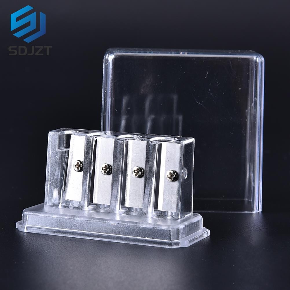 

New 1pc Pencil Sharpener with 4 Holes Sharpener Multi-functional For Charcoal Pencil Sketch Pencils Drawing