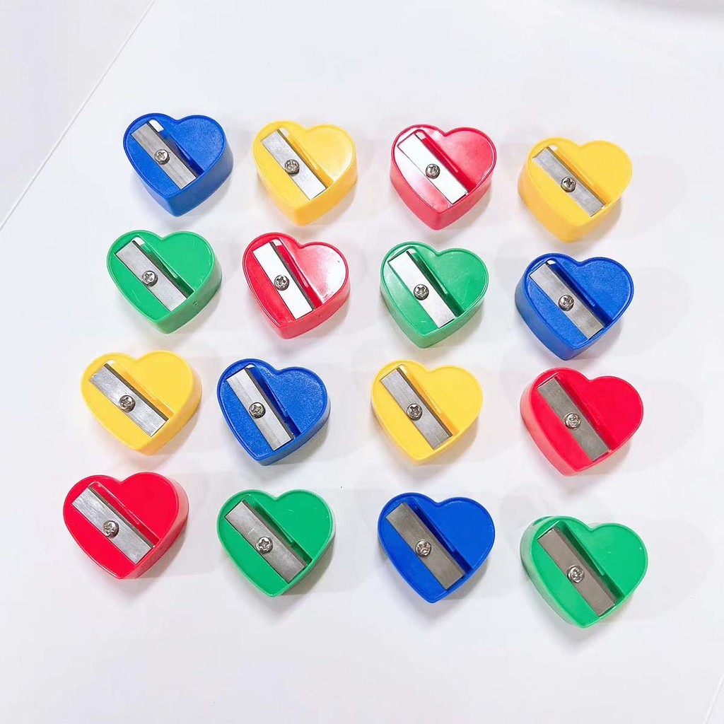 

4pcs Pencil Sharpener Cartoon Mini Heart Pencil Sharpener Pencil Sharpener for Elementary School Students