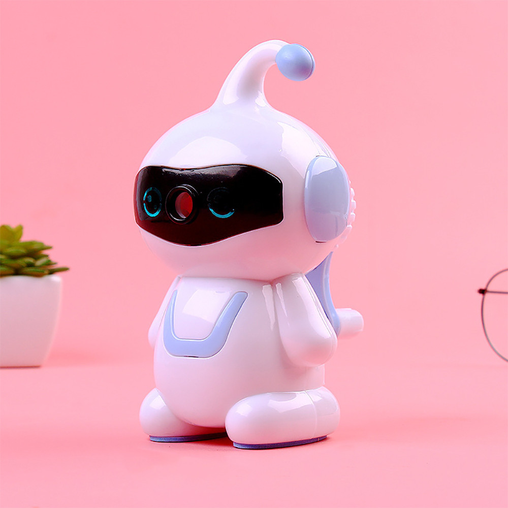 

Hand Crank Cute Robot Mechanical Pencil Sharpener Automatically Enters Lead Creative Cartoon Stationery Office School Supplies