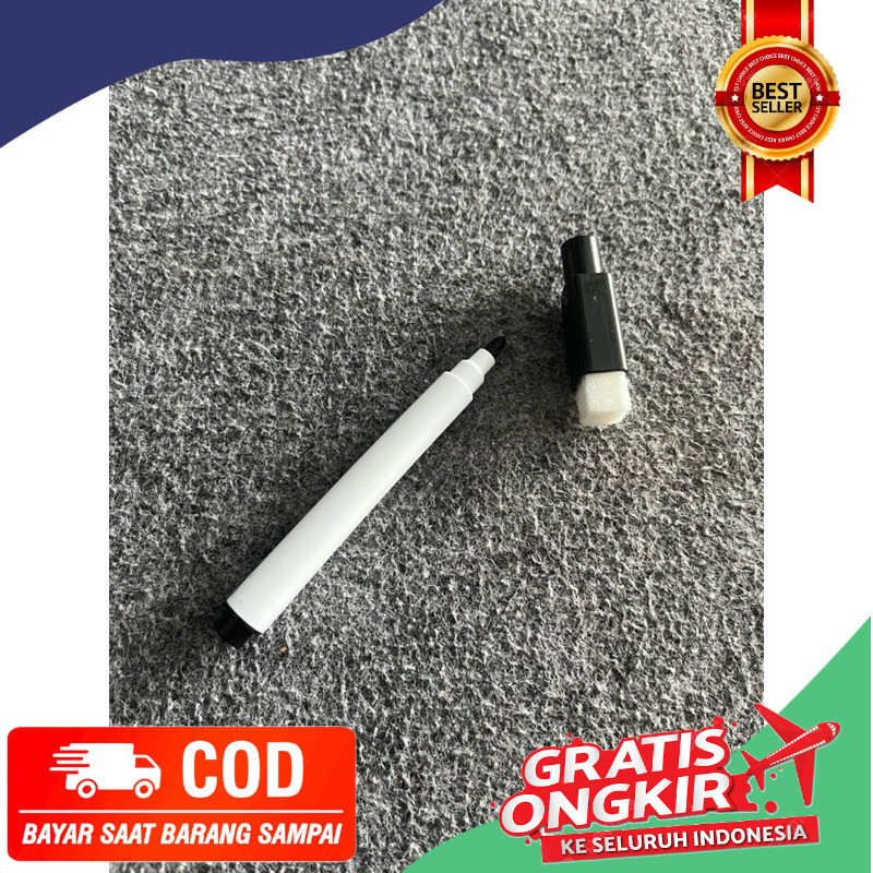 

Spidol Hitam Wipe and Clean Bisa Dihapus Set Spidol dan Penghapus komplit