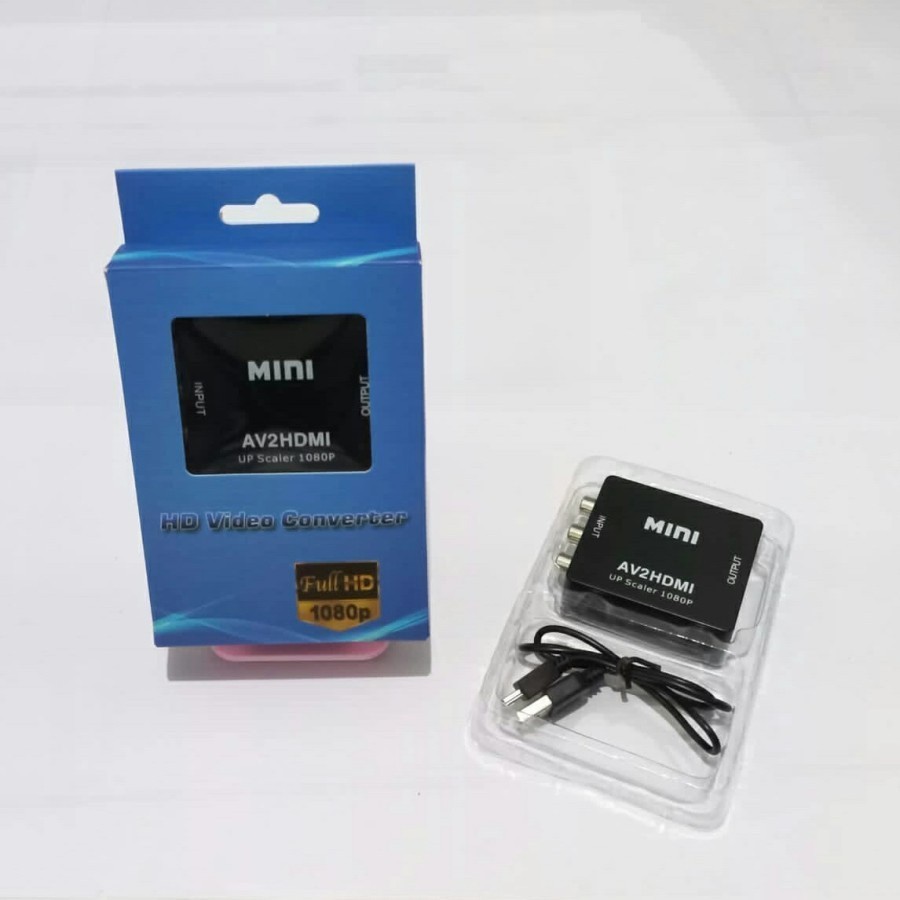 HDMI to AV RCA Converter Adapter MINI HDMI2AV ADAPTER MINI BOX HDMI2AV HDMI to AV converter