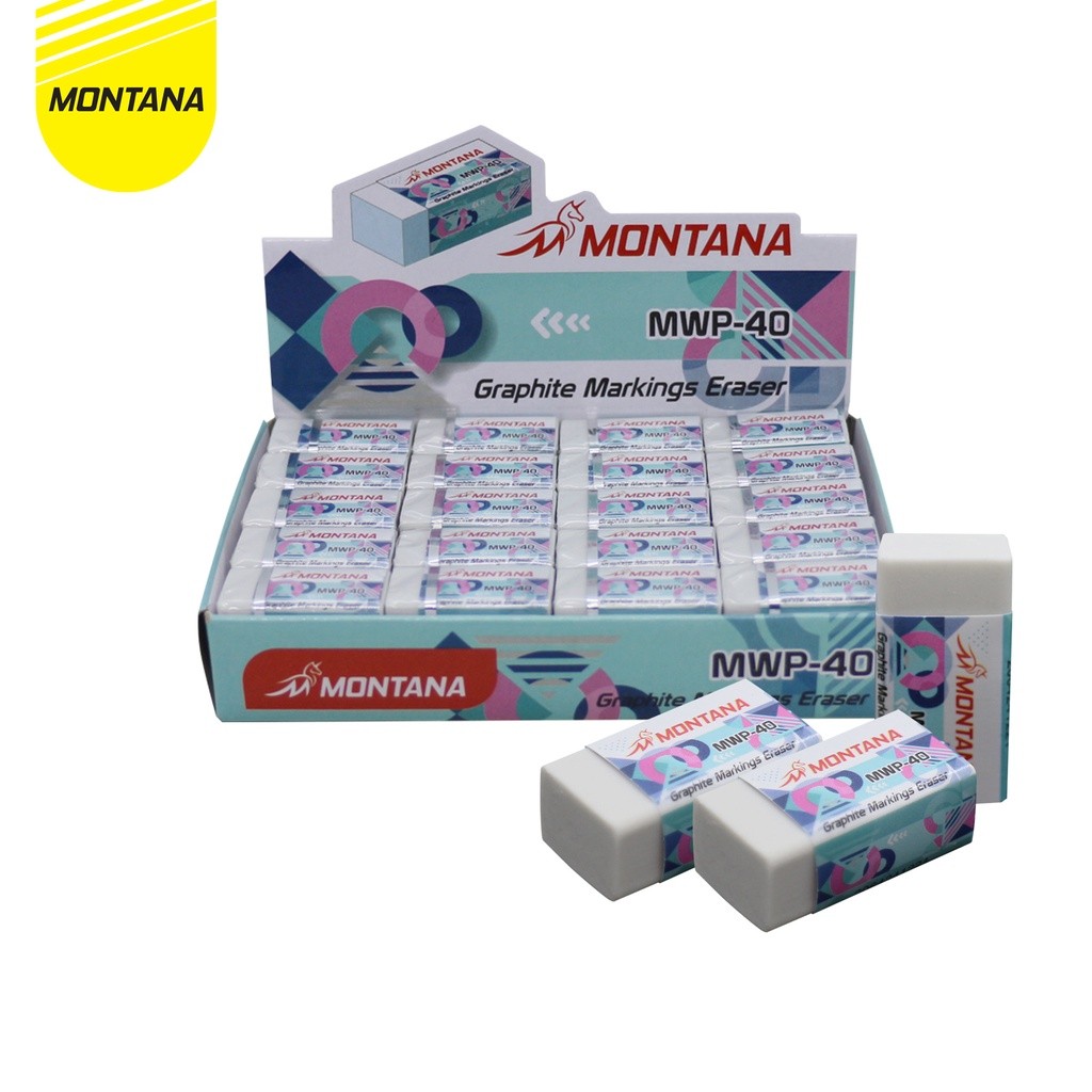 

MONTANA Eraser / Penghapus Montana MW-40 / 1 BOX 40 PCS